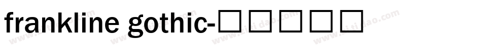 frankline gothic字体转换